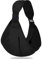 CPJJ 1 Stück Schwarz Baby Tragetuch, tragetuch baby, baby tragegurt, tragetasche baby, Babyträger,für Babytrage Kleinkinder bis 18Kg
