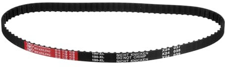 QUARKZMAN 190XL 037 Zahnriemen 95 Zähne Schwarz Verzahnter Gummigurt, Breite 10mm, Steigung 5,08mm, 3D-Drucker-Zahnriemen