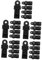 Happyyami 5sets Tent Clamp Set Heavy Duty Tarp Clips for Camping Tarps Awnings Caravan Car Covers Pool Covers Lock Grip Screw Clips 5pcs*5