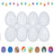 Moldes de silicona para pascua, moldes de silicona de Pascua, huevos de Pascua, resina epoxi, moldes de conejo, molde de silicona para fundición de huevos de Pascua para llaveros, colgantes,