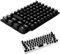 Lyreh Erhabene Tastaturaufkleber für Lange Nägel mit Buchstaben, Weiche Silikon-Tastenkappen Herzförmige Erhabene Tastaturabdeckung Frauen Tippzubehör für Desktop Computer