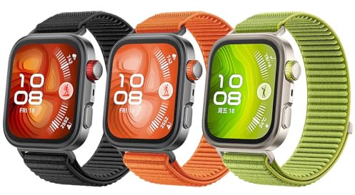 SimpleThings Sportarmband kompatibel mit Huawei Watch Fit 4/4 Pro/3 Armband, Sport Loop Nylonband für Huawei Watch Fit 3/4/4 Pro Herren Damen