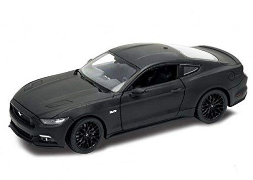 Welly Ford Mustang GT 2015 matt schwarz, Modellauto 1:24