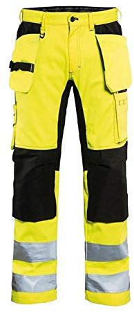 Blaklader 15521811 Hochsichtige Hose mit Stretch, gelb/ schwarz, grootte C146
