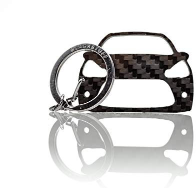 BlackStuff Porte-Clés En Fibre De Carbone Compatible Avec C3 2010 Vts Voiture
