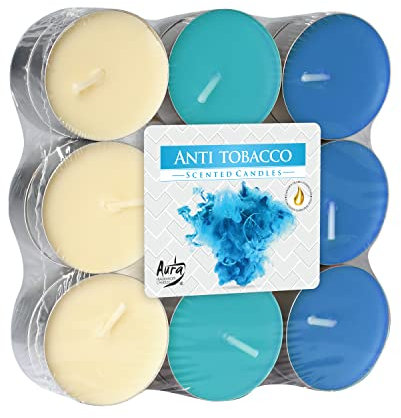 18 * aromatische Heizungen, Antitabak-Duft, blaue Farbe, 4 Stunden Rauchen