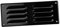 260x105mm / 10x4 inch Black Metal Air Vent Grille Cover with Insect Mesh - Ventilation Cover