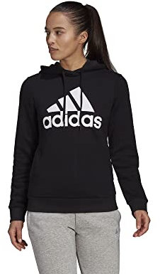 Adidas W BL FL HD, Maglia di Tuta Donna, Nero Bianco, L