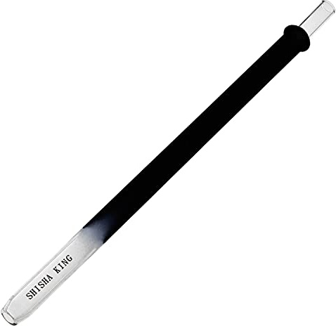 Shisha King® Shisha Narrow Glasmundstück 35 cm | Shishamundstück coole Farben im Narrow Style(black)
