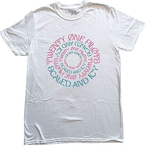 Twenty one Pilots T Shirt Scaled and ICY Circular Band Logo offiziell Herren XL