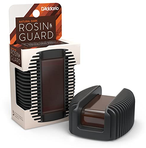 D'Addario Rosin Guard with Dark Rosin | D'Addario natural rosin delivers smooth bow response, enhanced grip and consistent performance.