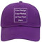 ZMvise Custom Your Own Picture Text Logo Unisexe Personnalisé Uni Casquette de baseball réglable, violet, Medium