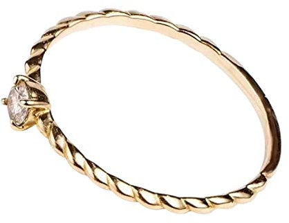 Musihy Verlobungsring Unendlichkeitszeichen, Ring Zirkonia Weiß Verlobungsring Weißgold mit Rundem Zirkonia Ring Frauen 49