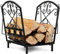 GOPLUS Range Bûches Cheminée Porte Bûches avec Poignées Charge de 50 kg, Intérieur Extérieur 36 x 32 cx 35 cm