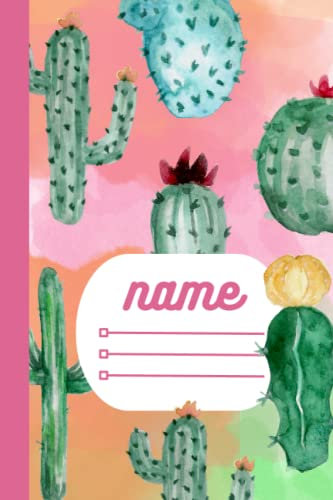 cactus: libreta de hojas punteadas con diseño de cactus, agenda, libreta