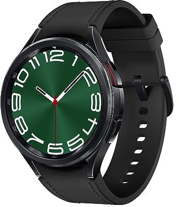 Samsung Galaxy Watch6 Classic Smartwatch, Gesundheitsfunktionen, Fitness Tracker, Schnell ladender Akku, Bluetooth, 47 mm, Schwarz, Inkl. 36 Monate Herstellergarantie [Exklusiv bei Amazon]