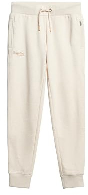 Superdry Damen Essential Jogginghose mit Logo Hellbeige Meliert 44