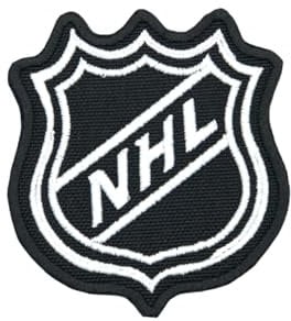 NHL Official National Hockey League Shield Logo Patch, Schwarz