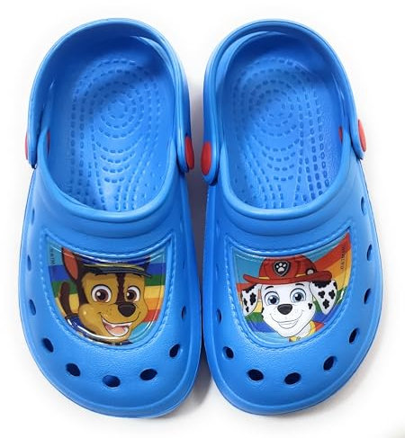 Paw Patrol Clogs für Kinder | Strand oder Pool | Blau, EU Schuhgrößensystem, Kleinkind, Numerisch (von/bis), M, 26, 27