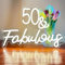 50 & Fabulous Neonschild mit 50 fabelhaften LED-Schildern Happy 50th Birthday, Neonlicht für Geburtstagsparty, Wanddekoration, 50. Geburtstag, LED-Neon, personalisiertes Geschenk