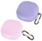[2-Pack] easyBee Hülle Kompatibel mit Xiaomi Redmi Buds 6 Play Earbuds [mit 2 Karabiner], Liquid Silikon Case Ultradünn Stoßfest Schutzhülle Bluetooth Kopfhörer Tasche - Lila und Rosa