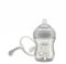 Chicco Vaso de Transición, Vaso antigoteo para bebé de 200 ml, con boquilla ergonómica de silicona, doble válvula antigoteo y 0% BPA, 4M+, Gris