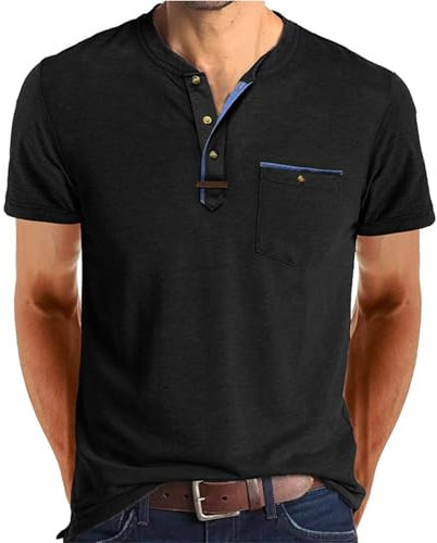 Generisch Herren Polo Shirts Mit Reißverschluss Klassisch Stretch Schmale Passform Freizeit- Und Arbeitskleidung Poloshirt Herren Schwarz Poloshirt Herren XL Grau