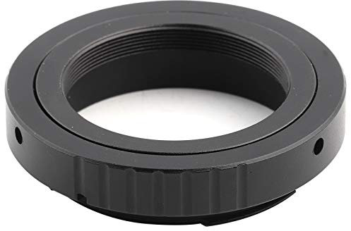 Qukaim T2/T Mount Aluminum Lens Adapter Ring for Canon EOS EF DSLR 650D 60D 550D, T Mount Adapter for T2 Mount Lens, Compatible with Canon Cameras