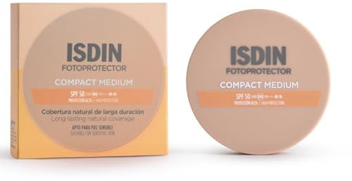 ISDIN Fotoprotector Compact Medium SPF50 10G Kompakter Gesichts-Sonnenschutz