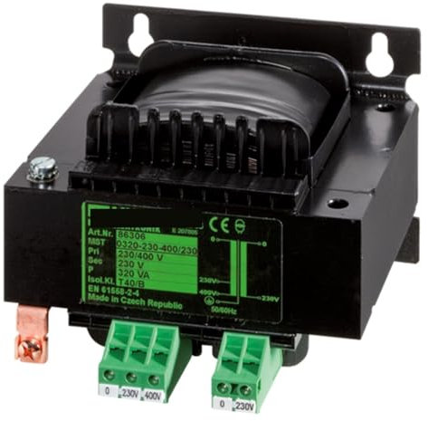 CAYUND 86306 Trasformatore di Controllo Industriale P: 320VA in: 230/400VAC out: 230VAC Trasformatore di Controllo e Isolamento