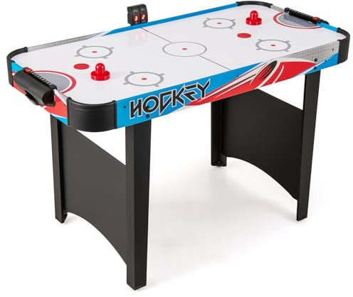 COSTWAY Mesa de Air Hockey con Marcador LED y Potente Motor de 12V, Juego de Hockey Interior con 2 Discos y 2 Paletas para Adultos y Niños, Hogar, Oficina, Sala de Juegos