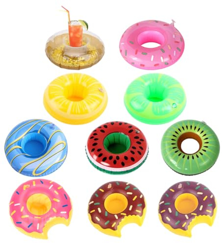 EIHI 10 Pièces Plateau Flottant Piscine, Accessoires Piscine, Porte gobelet Piscine