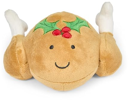 Petface Tasha Turkey Plush Dog Toy with Squeaker (Pack of 1) | Soft & Cuddly Design, for Light Chewers, Engaging Playtime, Fetch & Snuggling