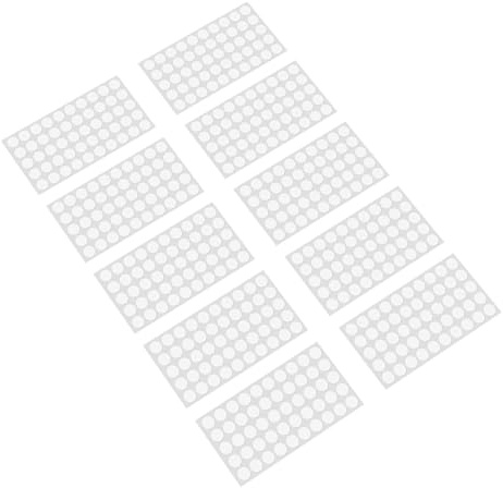 Ejoyous Coussinets Antidérapants pour Dessus de Table en Verre, Pare-Chocs en Silicone Transparent, Auto-adhésifs 10x1mm pour la stabilité des Meubles sous Les Lunettes