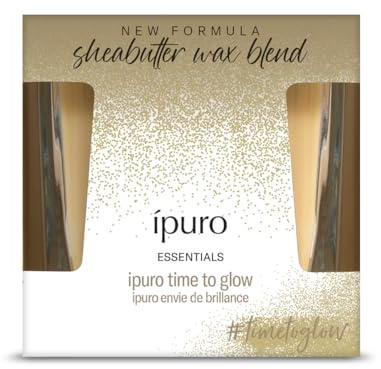 ipuro Essentials Duftkerze TIME TO GLOW 125 g - Duftkerze im Glas orientalisch mit Tonkabohne & Kaschmirholz Duft - Raumduft Kerze Brenndauer 23h - Duftkerze langanhaltend für Wohnung, Wohnzimmer