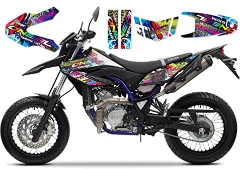 race-styles DEKOR kompatibel mit YAMAHA WR 125 R oder X FULL BRAAAP !!! PREMIUM neon DECALS STICKER Aufkleber KIT 09-17