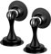 Door Stops 2 Pack, Magnetic Door Stopper, Stainless Steel Door Catch Door Holder, Black Doorstop No Need to Drill