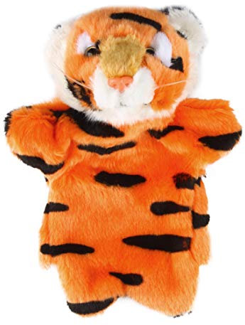 Larcele Niedlichen Plüsch Handpuppe weichen Stofftier Spielzeug (SO-23 Tiger-Gelb)