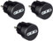 Electraline 92381 Adattatore Presa 10/16 A, Spina Schuko Adattato per i Viaggi in Germania, Spagna, Portogallo, Austria, Grecia, Turchia, Nero, Confezione da 3