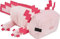 Mattel Minecraft, Axolotl Plüschfigur, ca. 21 cm, weich, Geschenk zum Sammeln für Fans, Spielzeug ab 3 Jahren, HBT42, 8-inch
