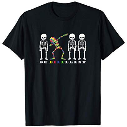 Be different Geschenk - Lustiges Dabbing Skelett T-Shirt