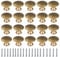 Gotetiso 20 Pièces Boutons de Porte Laiton Poignée de Meuble Vintage pour Tiroir Armoire Cuisine de Placard