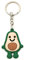 Promotech Lächelnde Avocado Schlüsselanhänger aus Gummi – Süßes Design für Kinder & Erwachsene – Fröhlichkeit im Taschenformat – Lustiges Geschenk & Trendiges Accessoire