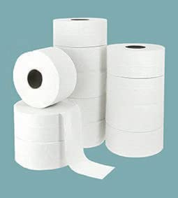 DSTOCK60-36 Rouleaux de papier toilette MAXI JUMBO 2 plis - 100% pure ouate blanche - Papier toilette économique - Compatibles distributeurs pro papier toilette MAXI JUMBO
