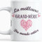 Paroles d'amour Cadeau fete Grand Mere Tasse la meilleure Grand Mere du monde entier Fete des grand-mères anniversaire Noël Mug à phrases d'amour originales pour les fetes de fin d'année Mamy
