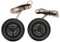 GOWENIC Tweeters para Automóvil, TS-T120 800W Tweeter para Automóvil, Tweeter de Cúpula Pegable, Altavoz Estéreo de Audio de Alta Sensibilidad, para Todos los Sistemas de Audio para Automóvil (par)