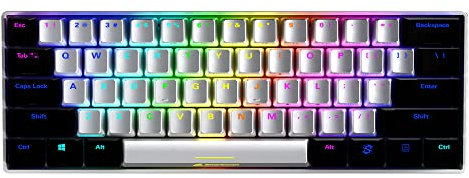 Sharkoon Skiller SGK50 S4 wh Kailh Red, Gaming Keyboard, US Layout (QWERTY), Weiß, klein