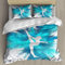 NEKOMARUKE BettwäSche 135x200 Gymnastik Athlet Silhouette Blau Explosion Kinder Bettbezug Set 2teilig Mikrofaser Weiche Bettbezug mit Reißverschluss und Kissenbezüge