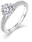 Starchenie 1CT Verlobungsring 925 Sterling Silber Ehering zum Jahrestag für Damen