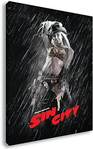 Artis Prints Leinwandbild Jessica Alba Fimplakat aus Sin City, Klein bis XXL, Inneneinrichtung - Wohnzimmer - Wohnung, Dekoration